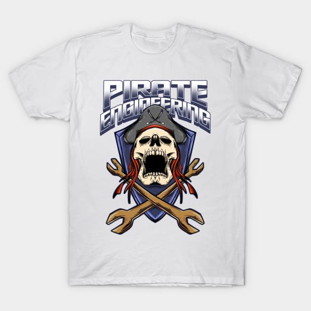 Pirate Engineering T-Shirt by damnoverload